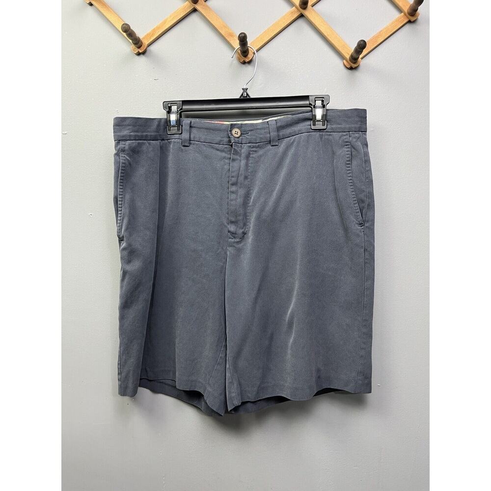 Tommy Bahama Mens size 35 blue pleated walking golf silk blend shorts